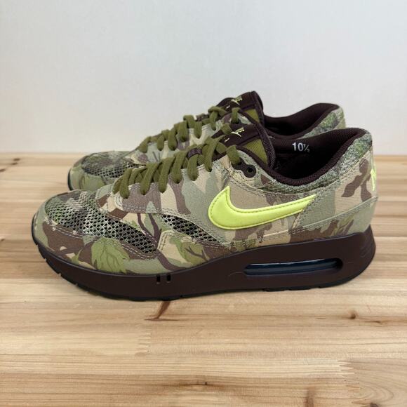 Nike Air Max 1 '86 OG shoes Camo Earth Light Lemon Twist FN8358-200 Mens 10.5 - Picture 4 of 10
